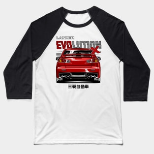 Red Lancer Evolution X Baseball T-Shirt